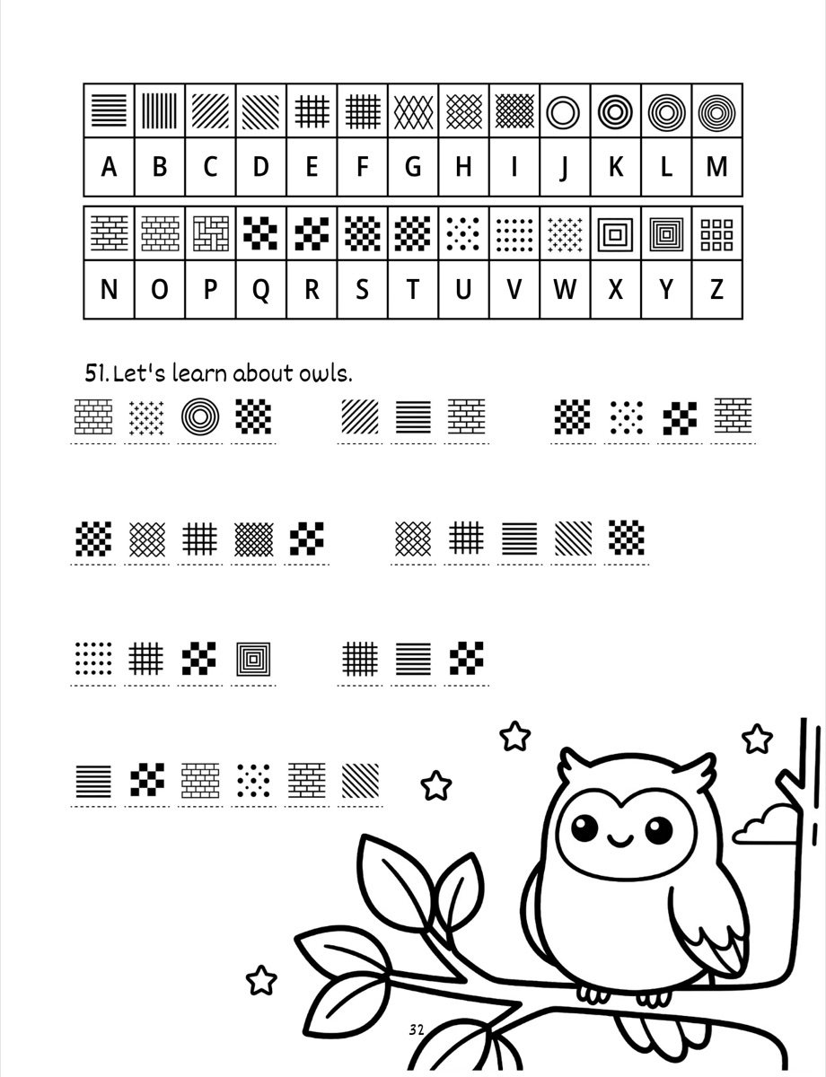 Sample interior page 3 from My First Secret Code Puzzle Book